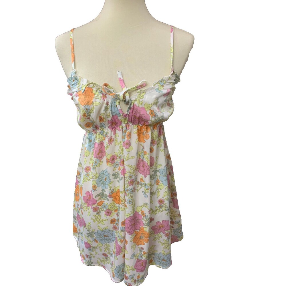 NWT ABOUND WOMENS IVORY EGRET FAUNA BLOOM CHEMISE SIZE XS